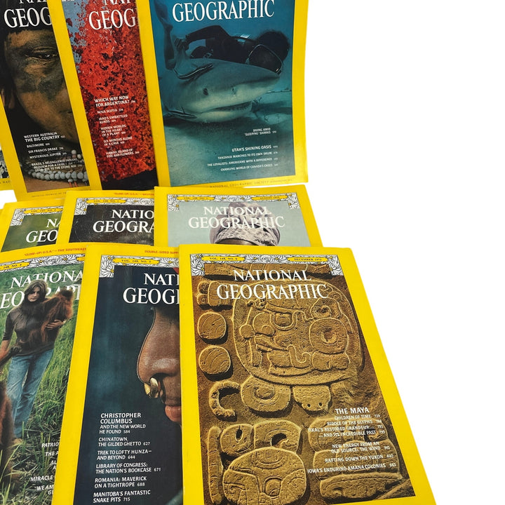 Vintage 1975 National Geographic Magazine FULL Year 12 Issues W Maps Supplements