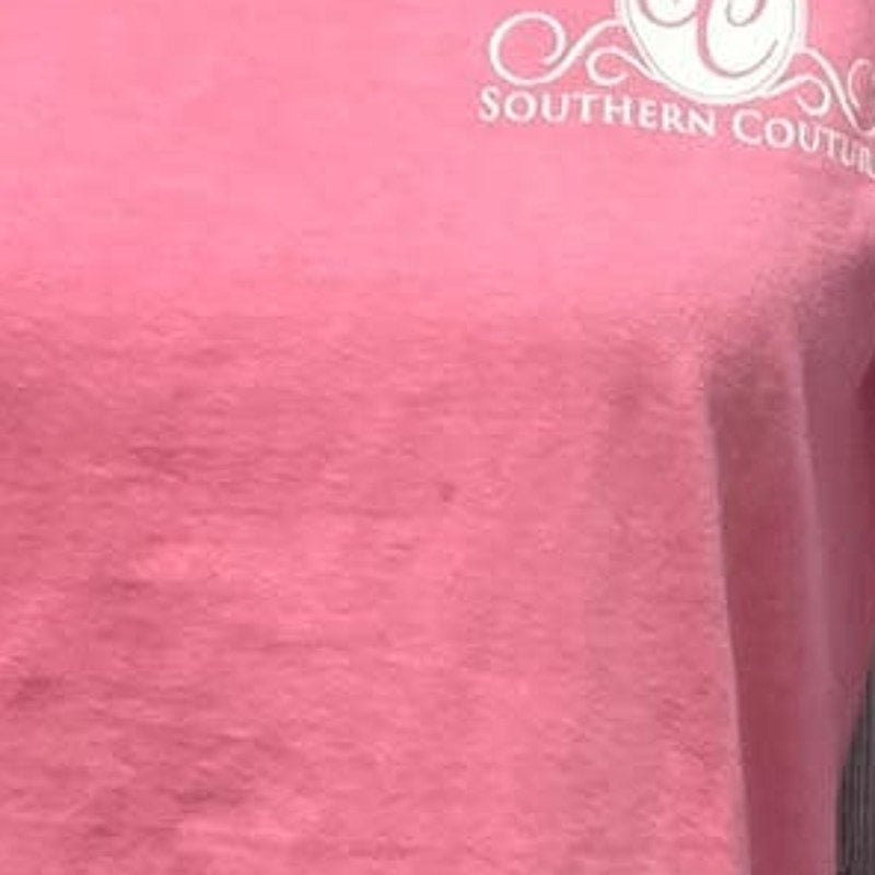 Southern Couture Womens Small Give Breast Cancer the Boot Short Sleeve Tee