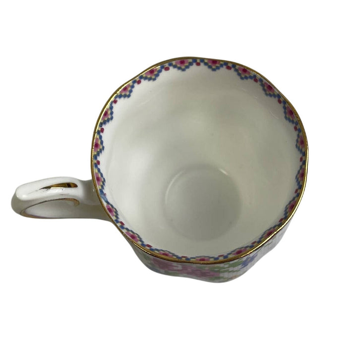 Vintage Royal Albert 778676 England Cup Saucer Petit Point Bone China Teacup Set