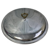 Vintage Kromex Silver Toned Dining Table Serving Bowl w Lid Made In USA