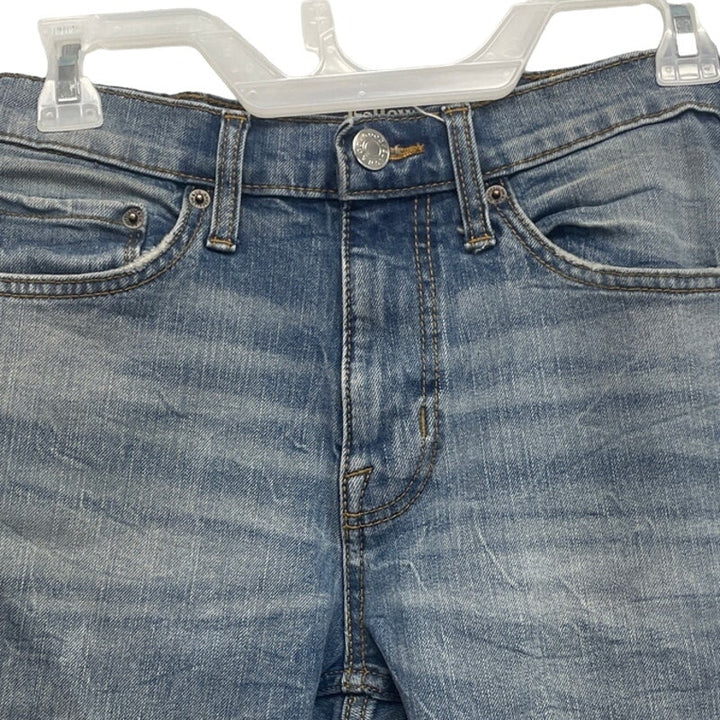 Good Fellow &amp; Co Mens 29 X 30 Factory Whiskered &amp; Faded Denim Skinny Jeans