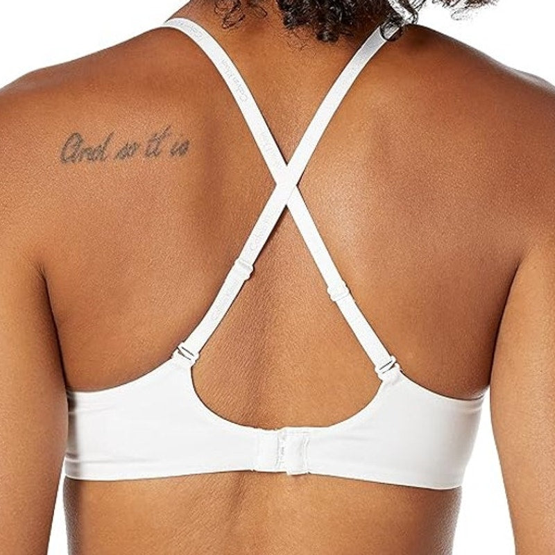 Calvin Klein Womens 36DD White Constant Convertible Strap Lightly Lined Demi Bra