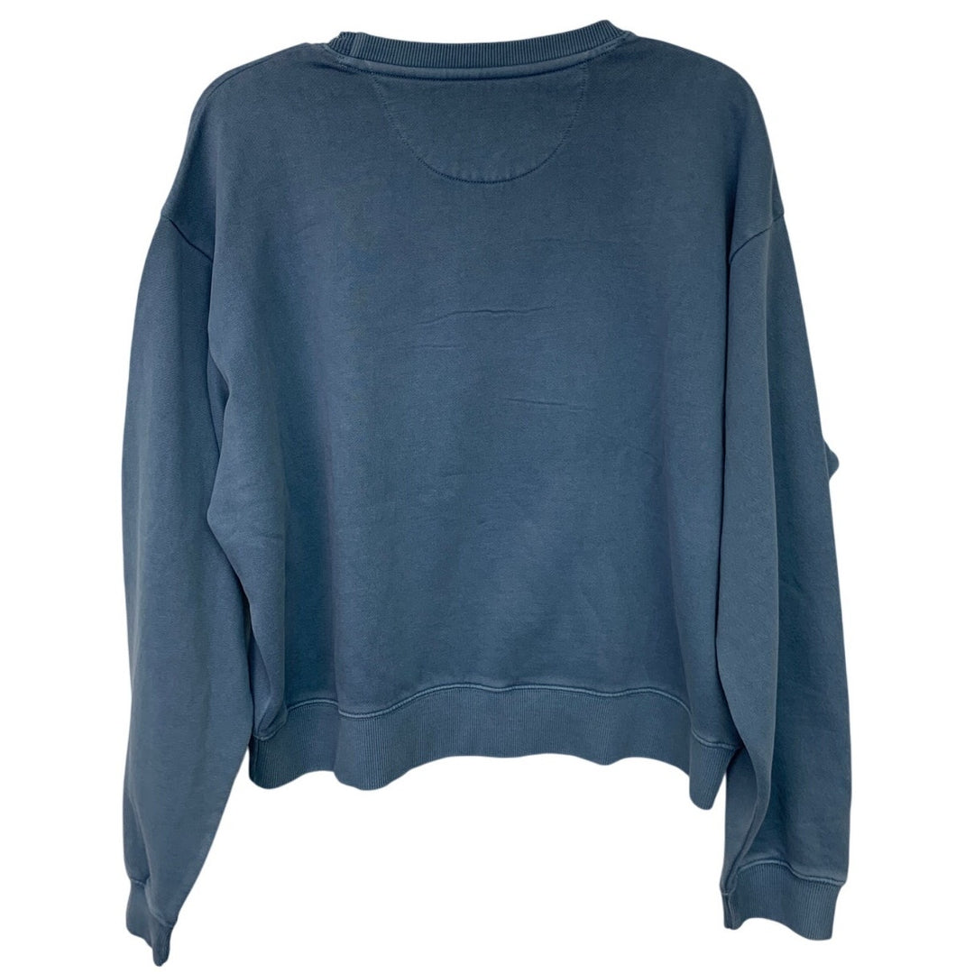 New American Eagle Womens Medium Skeleton Ski-Sons Greetings Sweatshirt