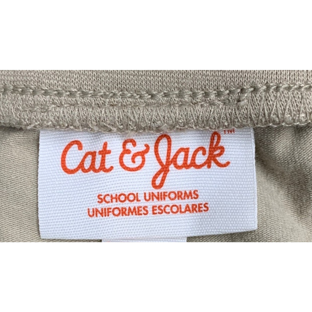 New Cat &amp; Jack Girls XL (14) Beige Tan School Uniform Stretchy Pull On Skort