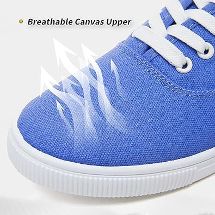 Fracora Womens Size 12 Periwinkle Blue Lace Up Basic Casual Sneakers Shoes