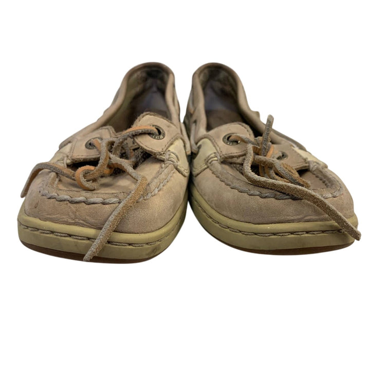 Sperry Top Sider Womens Size 6.5 Leather Side Laced Boat Shoes Slide On Loafers