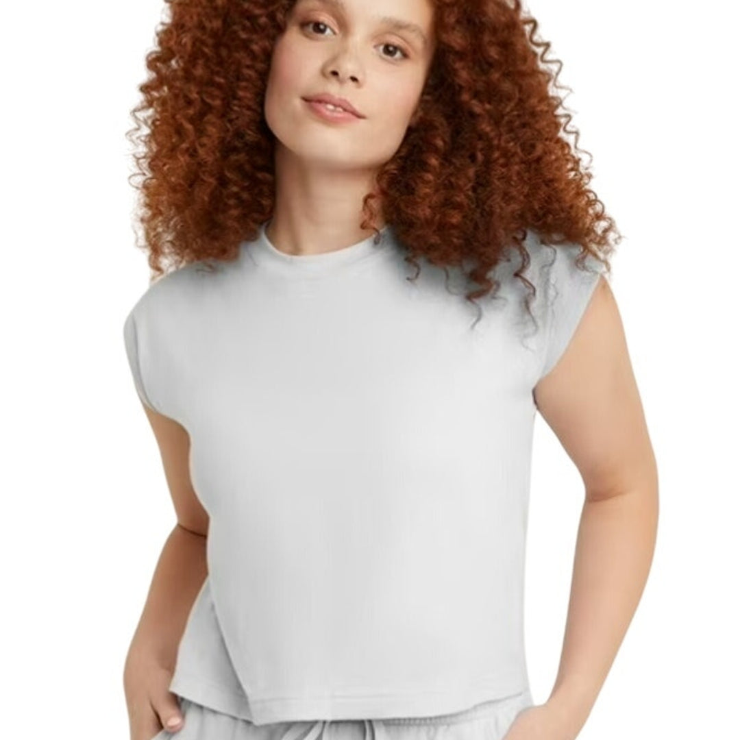New 5-Pack Hanes Women XXL Original White Ringspun Cotton Cap Sleeve Muscle Tees