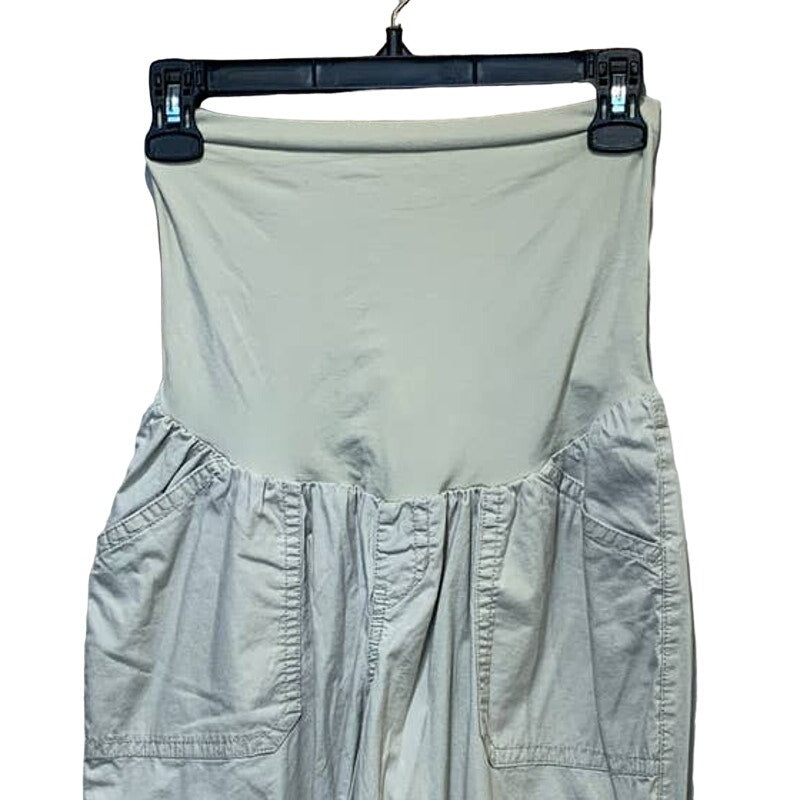 Motherhood Maternity Medium Secret Fit Belly Stretch Panel Tan Long Khaki Pants