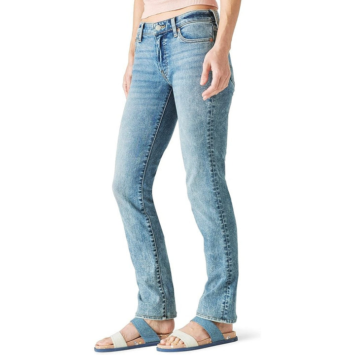 NWT New Lucky Brand Womens Size 16 Sweet Mid Rise Straight Denim Blue Jeans