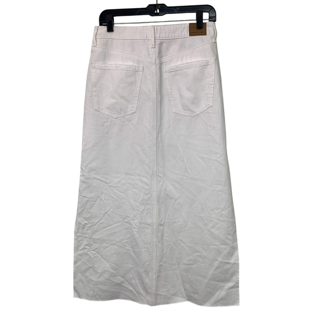 New American Eagle Womens Size 2 Comfort Stretch Waist Low Rise Maxi Denim Skirt