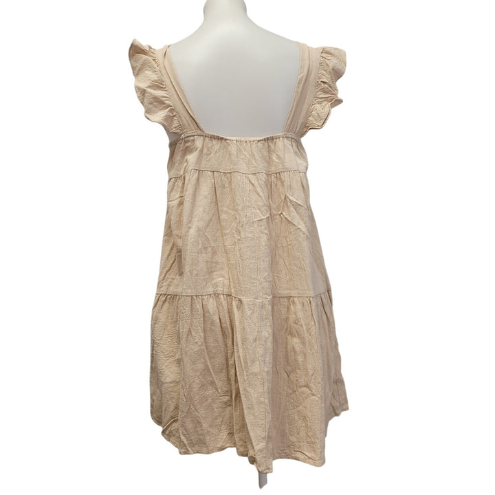 Shein Womens Size 6 100% Polyester Sleeveless Tiered A Line Prairie Dress