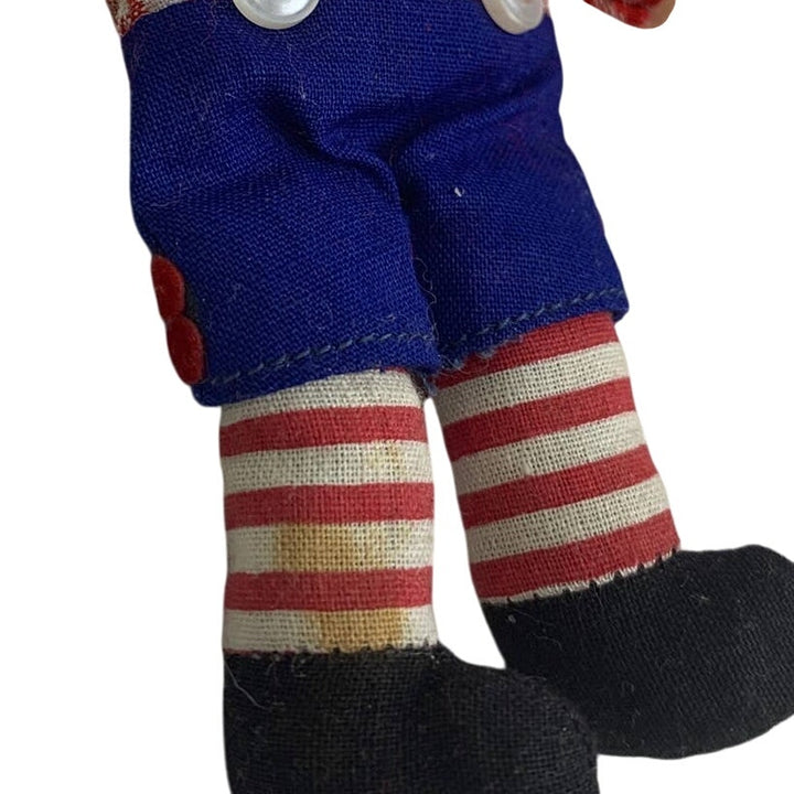 Vintage 1977 Raggedy Ann &amp; Andy Hallmark Cards Small Cloth Yarn Hair Dolls