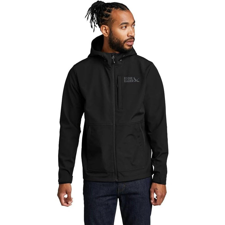 New Eddie Bauer Mens Black Point Vista Hooded StormRepel DWR Waterproof Jacket