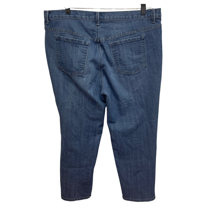 Gloria Vanderbilt 18W Short Amanda Stretch Cotton Straight Leg Denim Blue Jeans