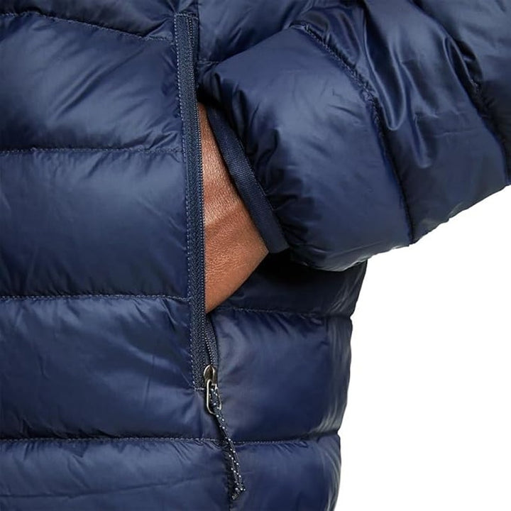 New Eddie Bauer Mens Small Navy Blue CirrusLite 650FP Down Zip Up Puffer Jacket