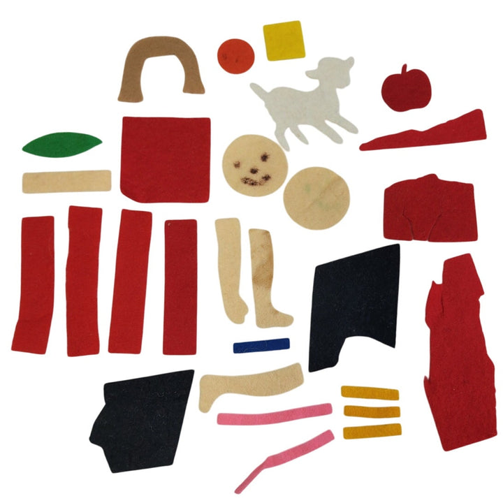 Vintage 1968 Joan Male Creative Toy Show &amp; Tell Felt Creative Art Kit Ages 3-9
