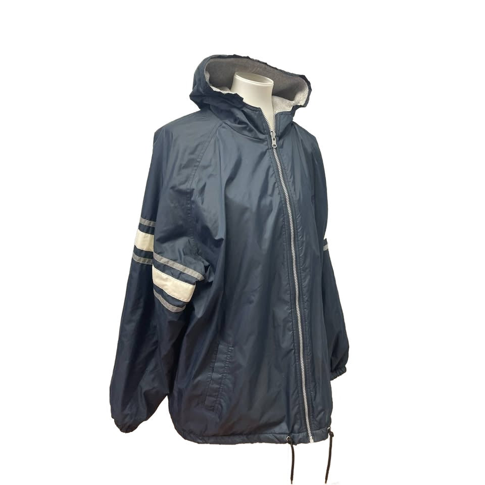 Reversible USA Olympic Mens LT Large Tall Full Zip Hooded Windbreaker Jacket