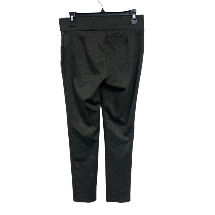 NWT New Retrology Womens Small Espresso Bean Polyester Blend Scratch Print Pants