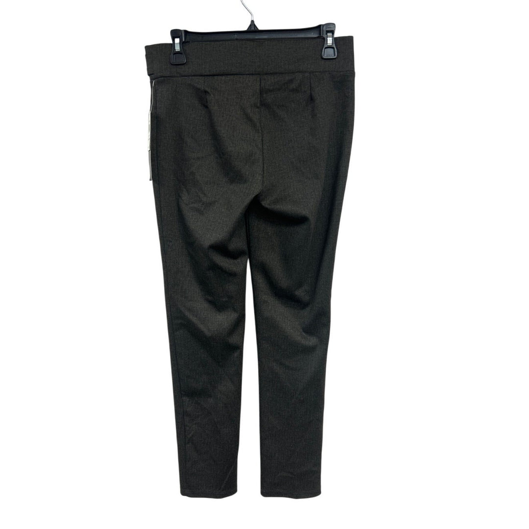 NWT New Retrology Womens Small Espresso Bean Polyester Blend Scratch Print Pants