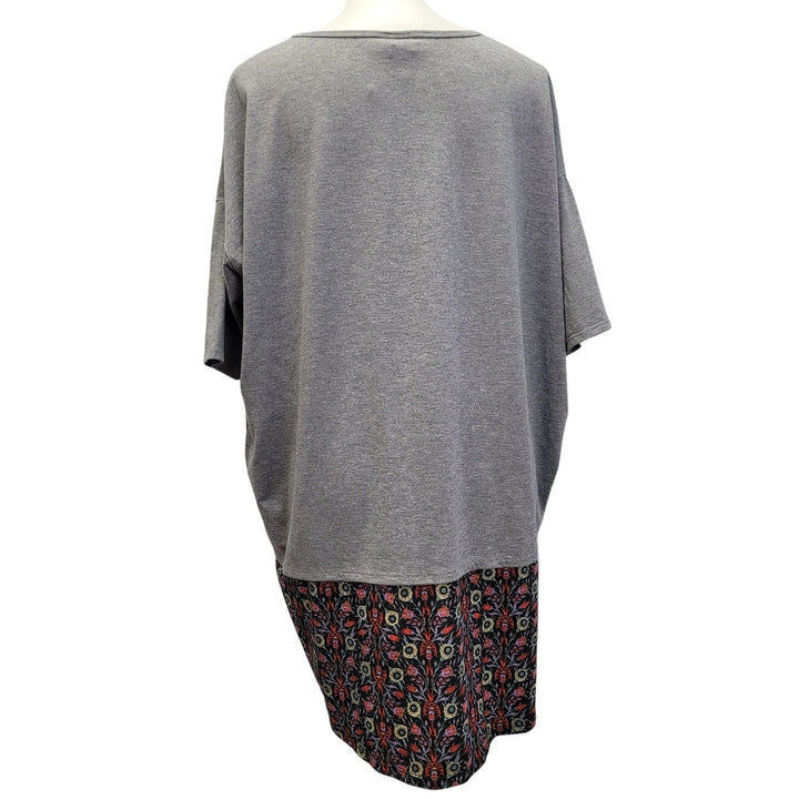 Hand Printed Upcycled Womens Medium Hocus Pocus Twist The Bones Spell Top