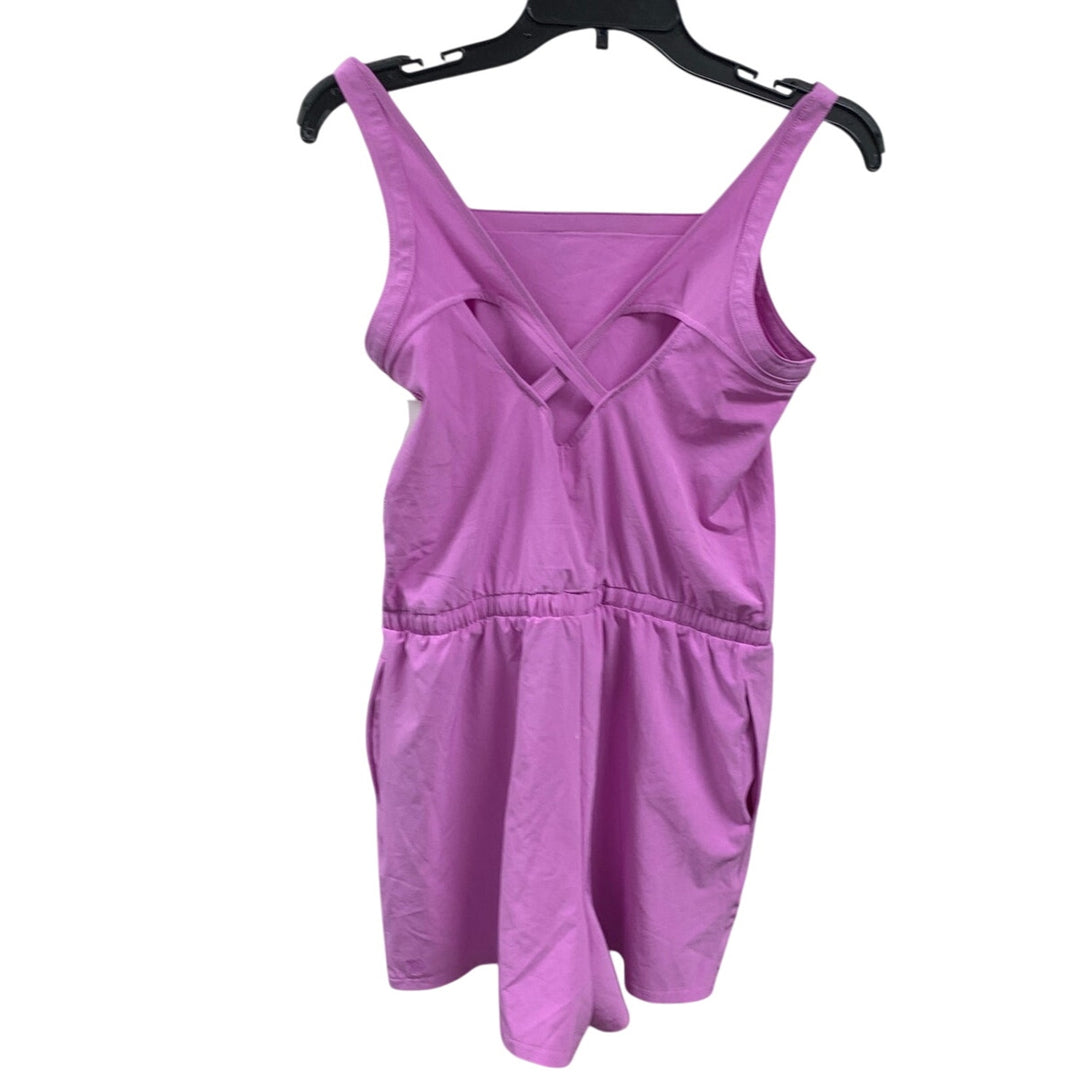 New All In Motion Girls Large (10/12) Thin Strap Adjustable Waist Woven Romper