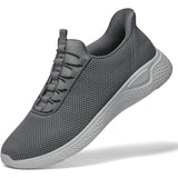 Zurin Mens Size 11 Gray Mesh Slip On Arch Support Walking Sneaker Athletic Shoes