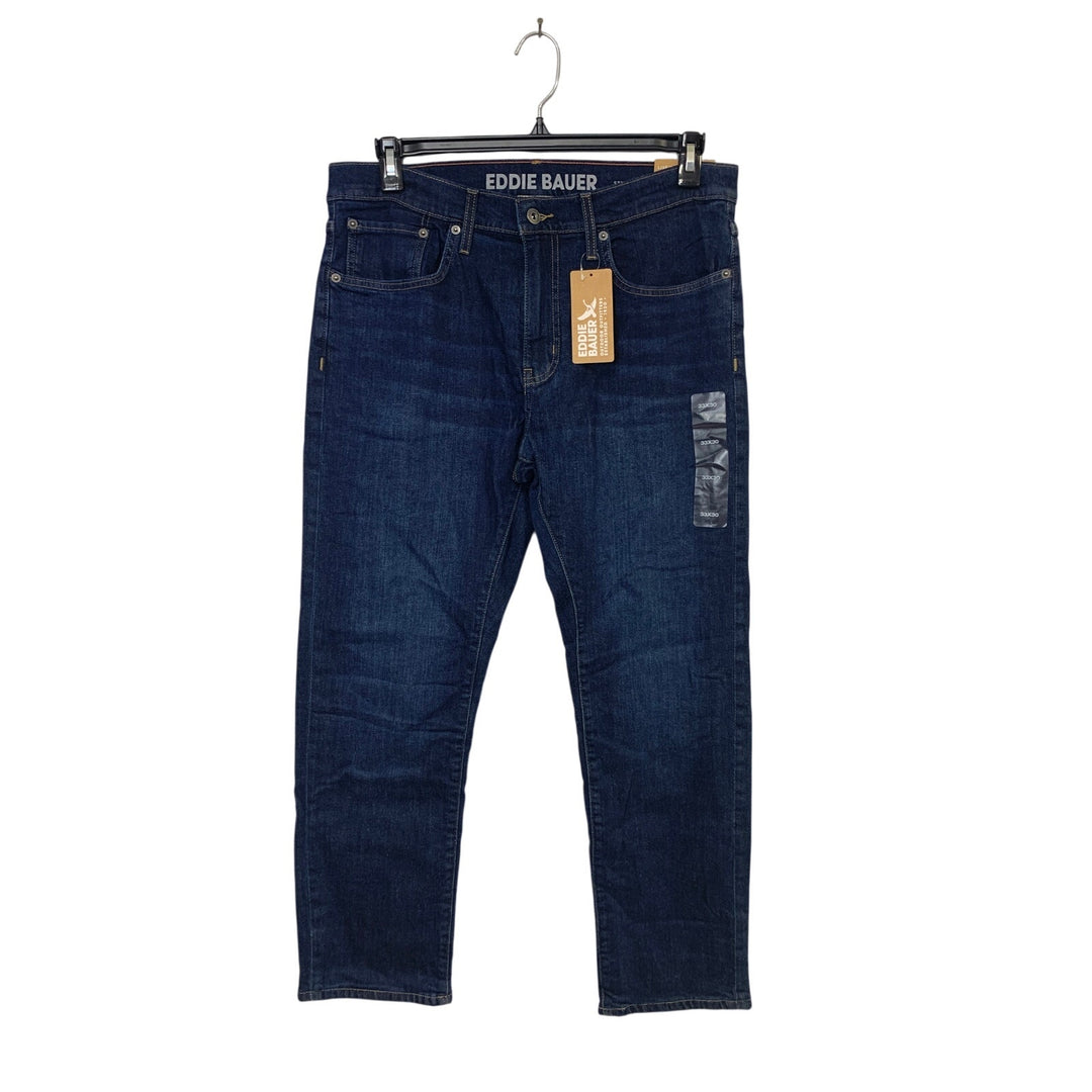 New Eddie Bauer Mens Deep Indigo Straight Fit Eddie&