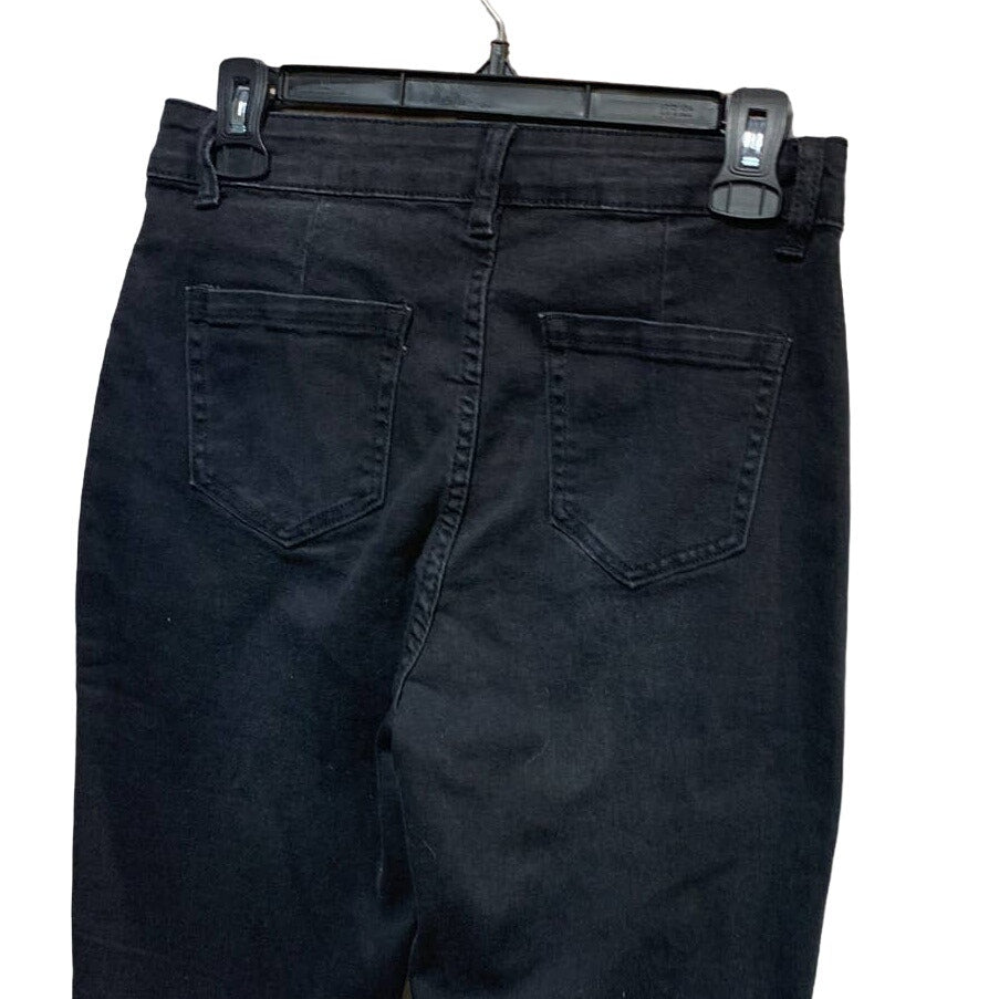 2 Universal Thread Shein Size 8 Black Denim Blue Cotton Blend Skinny Jeans lot