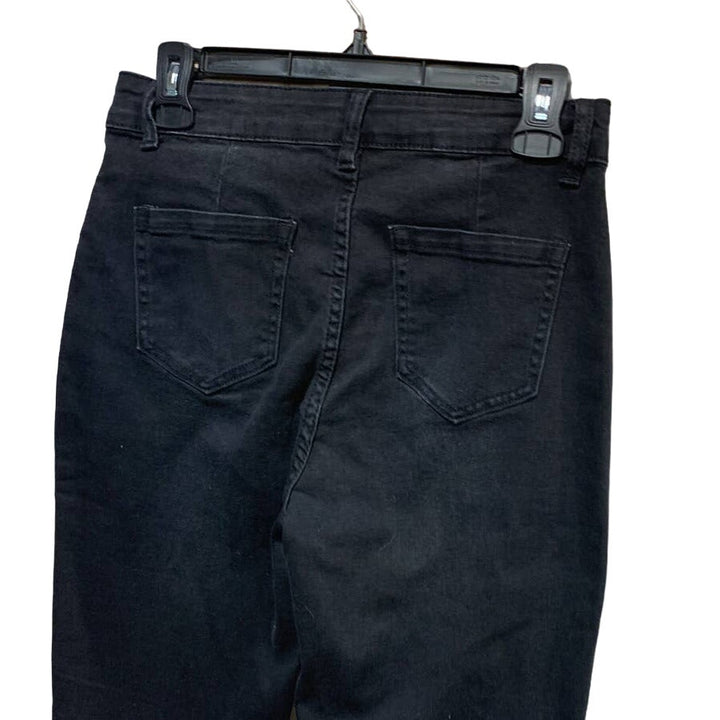 2 Universal Thread Shein Size 8 Black Denim Blue Cotton Blend Skinny Jeans lot