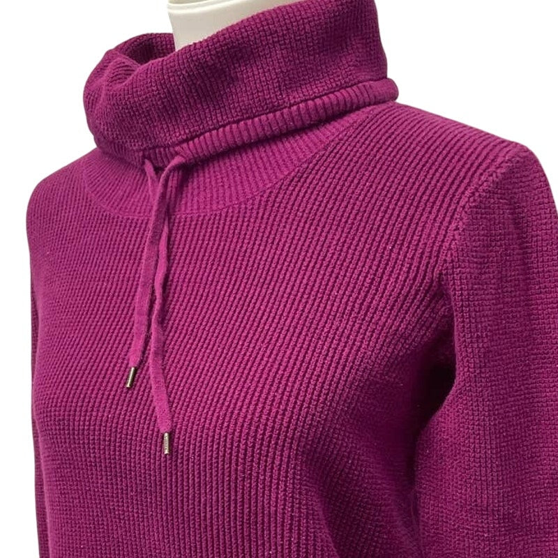 Lauren Ralph Lauren Womens Small Mock Turtleneck Waffled Long Sleeve Sweater