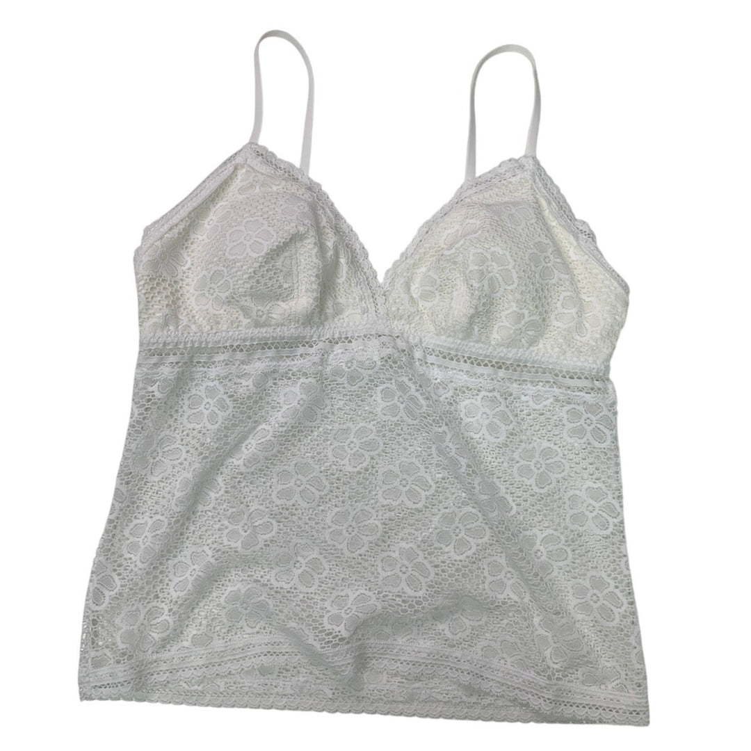 New Aerie Winga Womens XXL White Show Off Beachside Lace Padded Bra Top