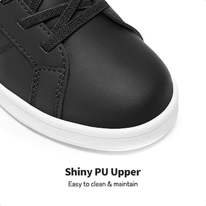 Dream Pairs Boys Size 4 Black White Hook Loop Lace Up Slide On Sneakers Shoes