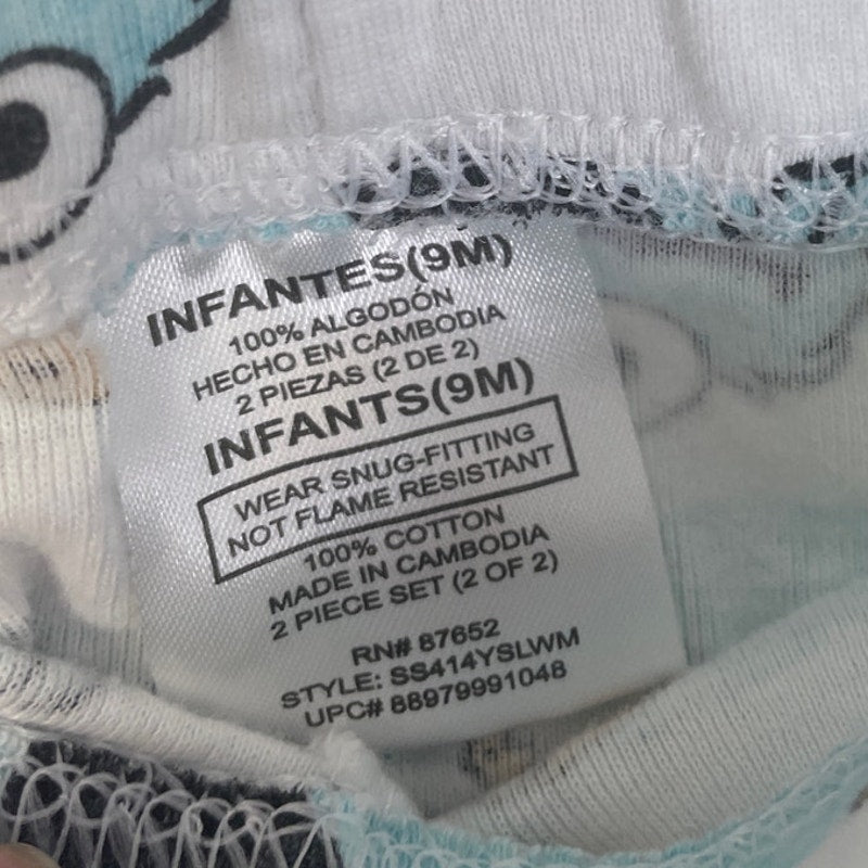 Lot of 6 Baby Girls 6-9 Mos Child of Mine Carters Cat &amp; Jack PJ Bottoms Pants
