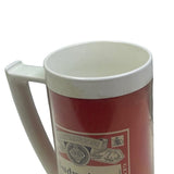 Vintage Thermo-Serve Made in USA Genuine Budweiser Plastic Beer Mug Stein