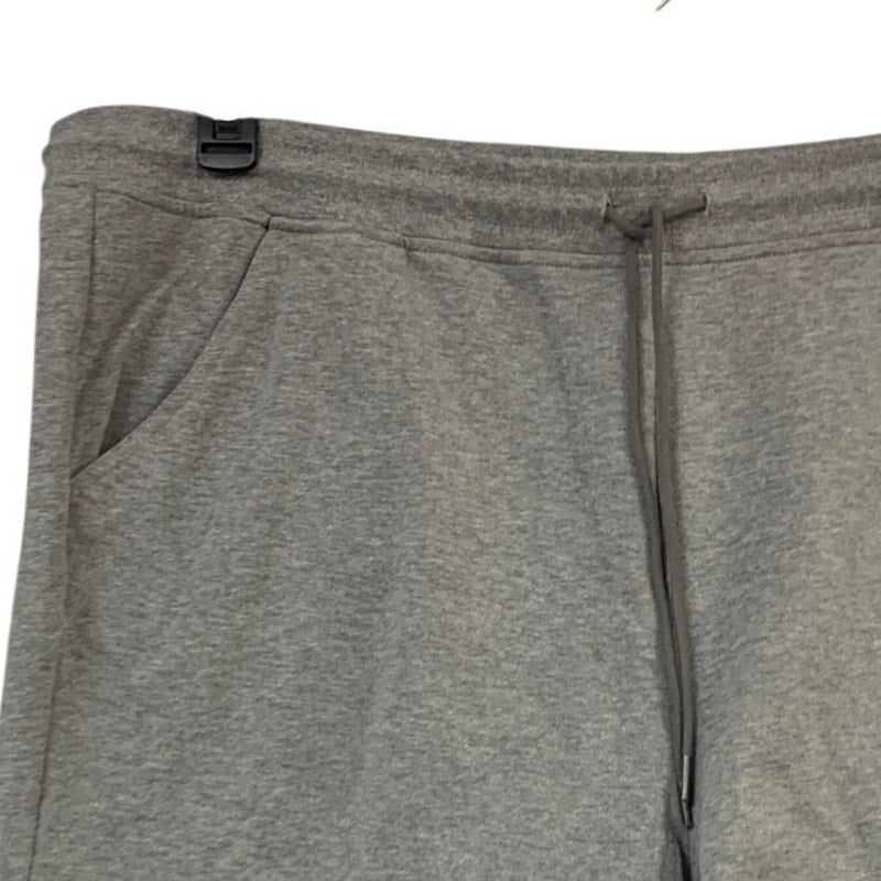 New Eddie Bauer Womens 2X Heathered Gray Drawstring Cozy Camp Fleece Shorts