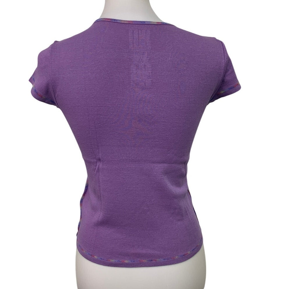 New American Eagle Womens Medium Walkin With Pride In My Step Tee Shirt Top