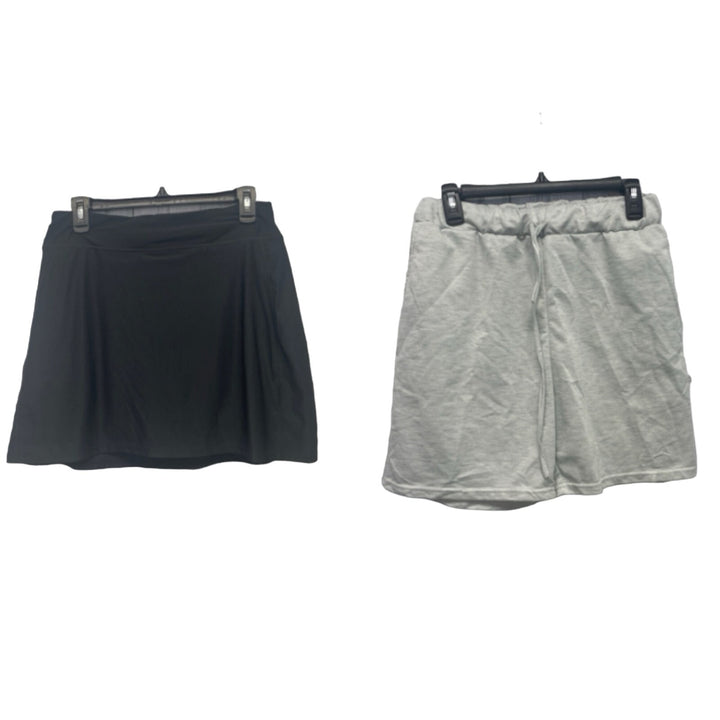 Devops Womens Large Athleticwear Skort &amp; XL Drawstring Elastic Waist Shorts