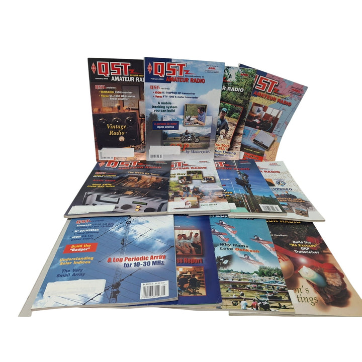 Vintage 2002 QST National Assn Amateur Radio Magazine FULL Year 12 Issues Lot