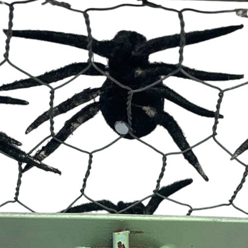 12 Black Furry Halloween Spider Tarantula Magnets, New in Package