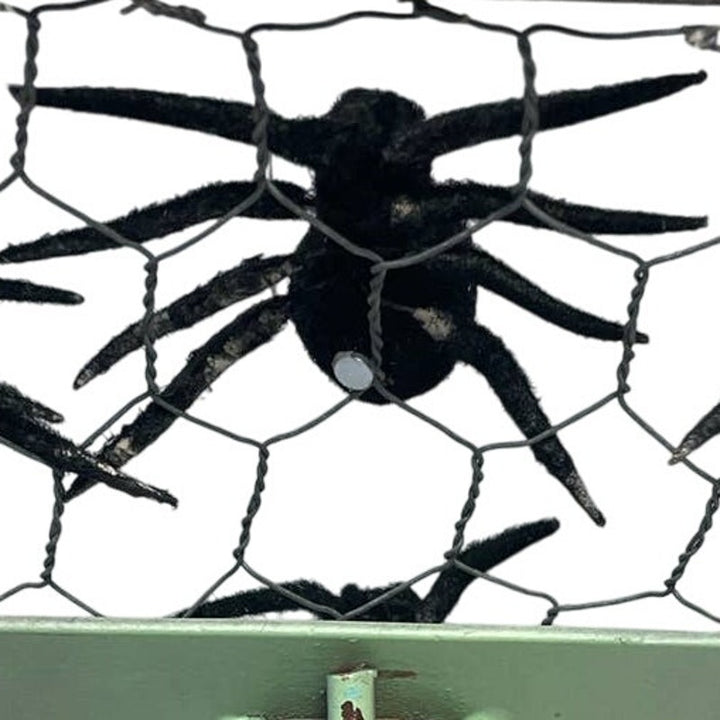 12 Black Furry Halloween Spider Tarantula Magnets, New in Package