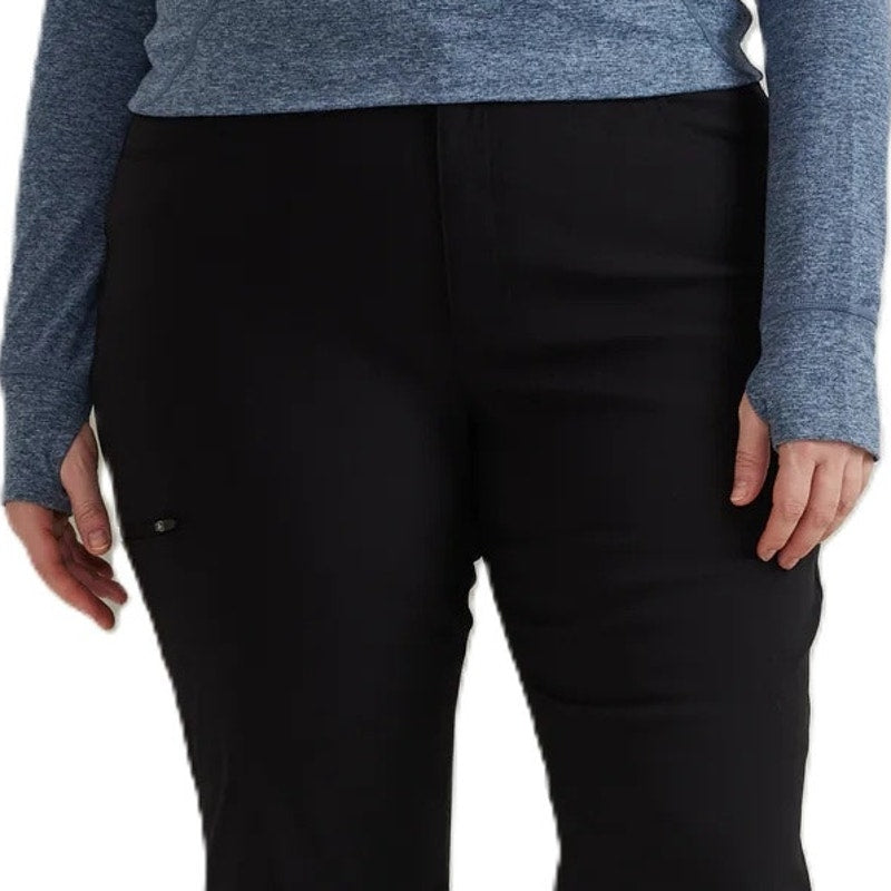 New Eddie Bauer Womens Size 18 Black First Ascent UPF50+ Mid Rise Guide Capris