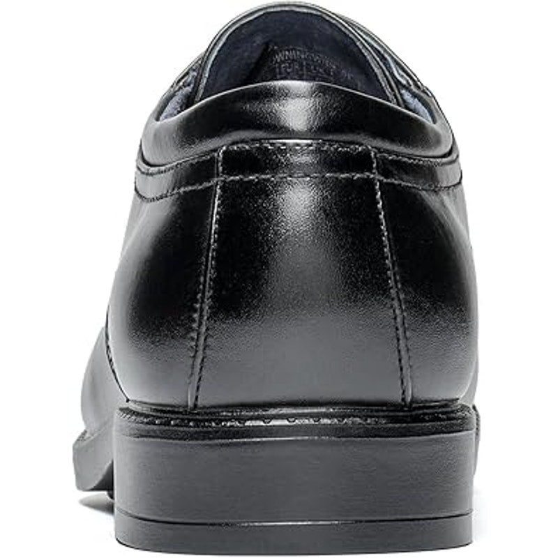 Bruno Marc Mens Size 8.5W Wide Black Lace Up Classic Oxford Dress Cap Toe Shoes