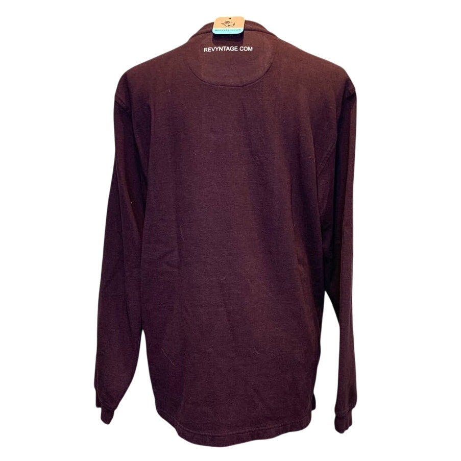 Hand Printed Upcycled Mens Medium Saving the Planet is My Superpower Sweater