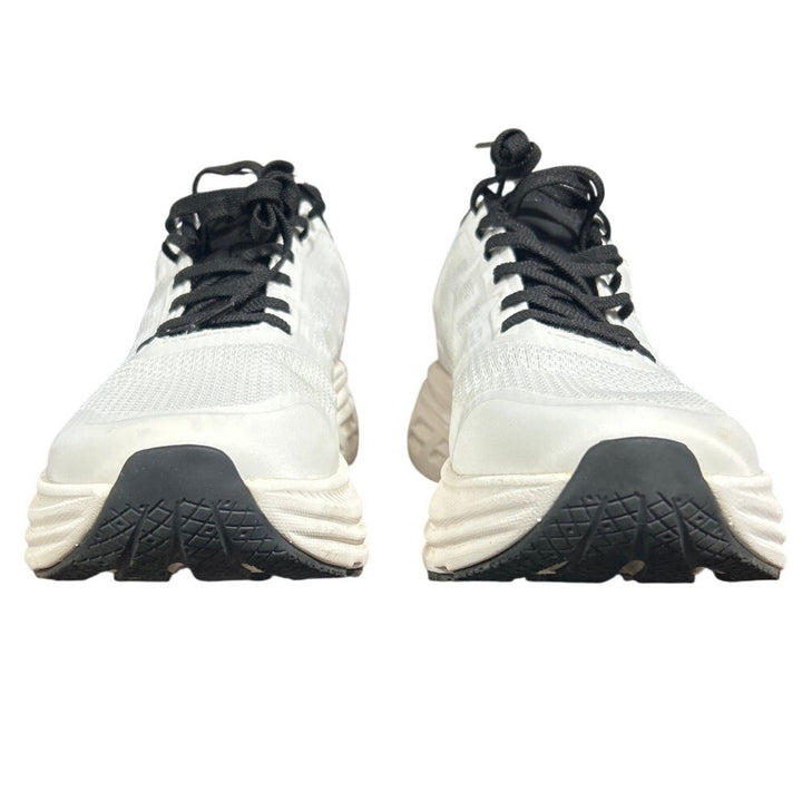 Nortiv 8 Womens Size 8.5 White Black Sneakers Lace Up Round Toe Tennis Shoes
