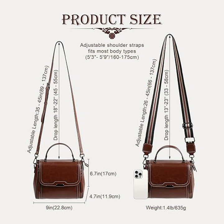 Imeetu Womens Blue Faux Leather Metal Latch Removeable Strap Crossbody Handbag