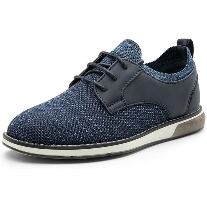 Bruno Marc Little Boy Size 1 Navy Blue Casual Lace Up Dress Oxford Comfort Shoes