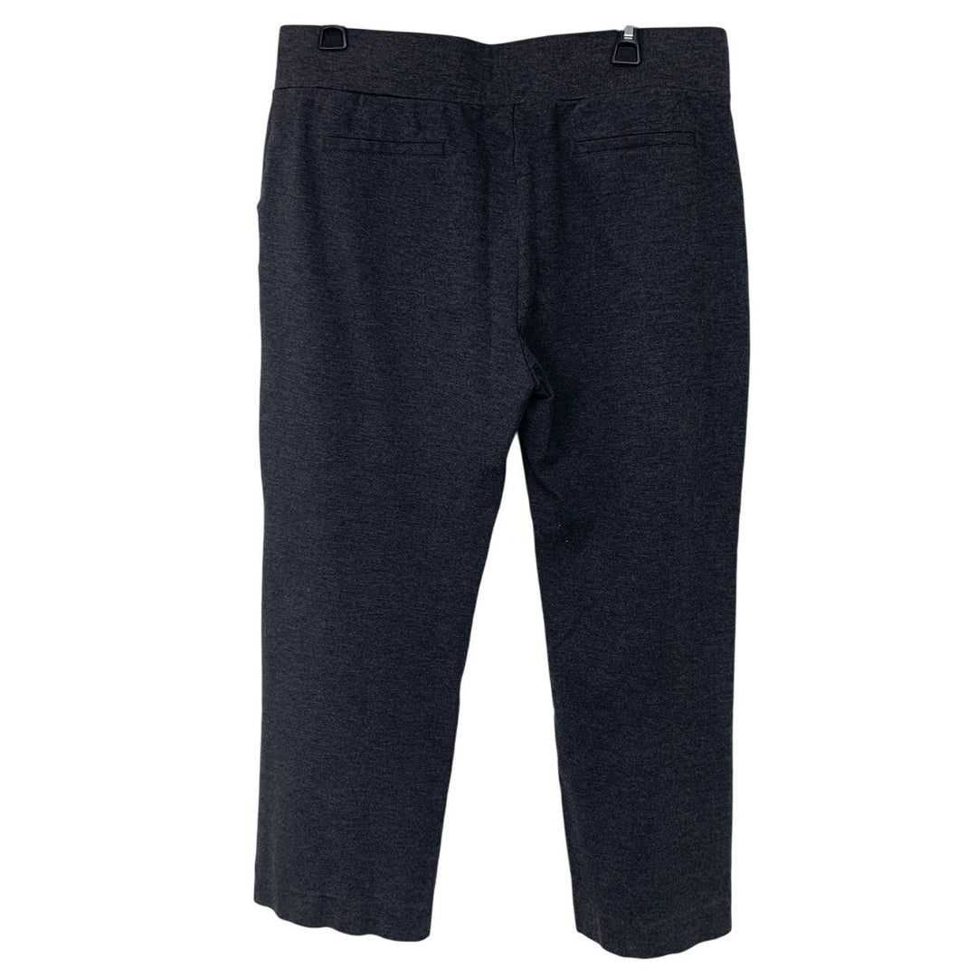 Tapata Womens XL Heathered Elastic Waist Rayon Blend Hemmed Pants w Pockets