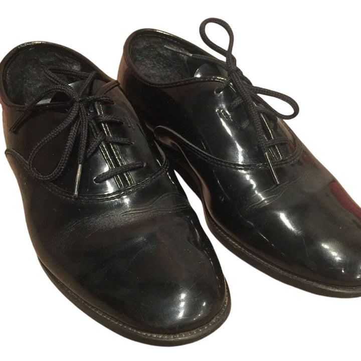 Mens Size 8.5 Barclay Black Oxford Lace Up Formal Wedding Costume Dress Shoes