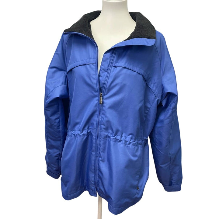 Pacific Trail Womens Large Outdoor Wear Polyester Blend Windbreaker Zipper Coat