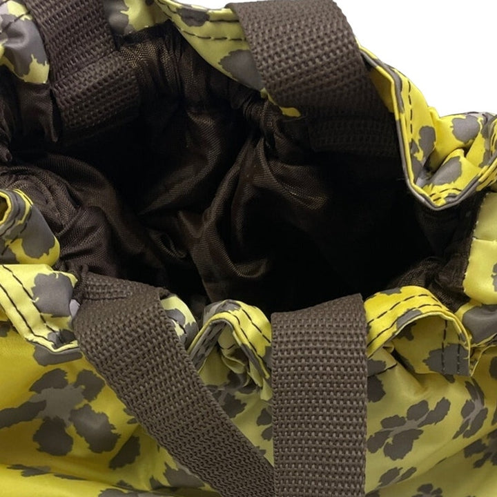Thirty One Gifts 31 Thermal Drawstring Top Yellow Leopard Floral Lunch Tote Bag